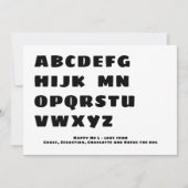 Happy おもしろい No L (Noel)フォトカーパーソナライズされたド 招待状 (正面)