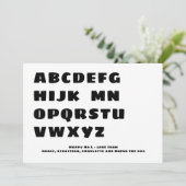 Happy おもしろい No L (Noel)フォトカーパーソナライズされたド 招待状 (スタンド正面)