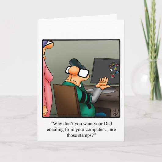 Happy おもしろい TechiesのDay Greeting Card カード (正面)