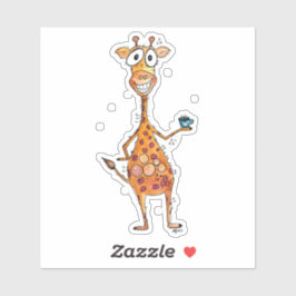 Happy お洒落 Giraffeコーヒー シール
