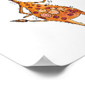 Happy お洒落 Giraffeコーヒー ポスター (角)