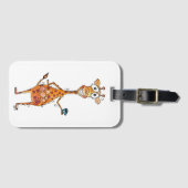 Happy お洒落 Giraffeコーヒー ラゲッジタグ (正面横)