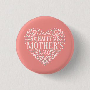 Happy お洒落 Mother's Day Pinボタン 缶バッジ