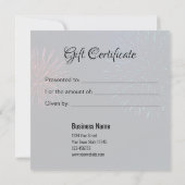 Happy きらめく New Year Fireworks 2025ギフトカード (裏面)