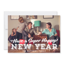 Happy すごい New Yearフォトカード