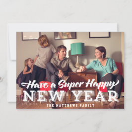 Happy すごい New Yearフォトカード シーズンカード