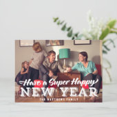 Happy すごい New Yearフォトカード シーズンカード (スタンド正面)