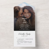 Happy よくはしゃぐ Photo結婚's オールインワン招待状 (内側)