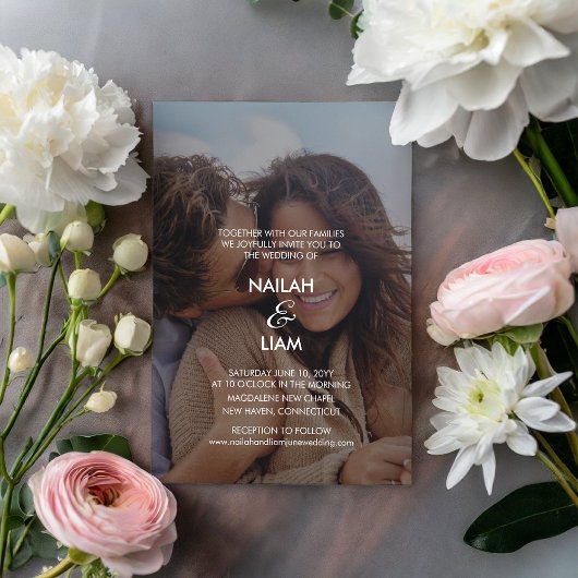 Happy よくはしゃぐ Photo結婚's 招待状