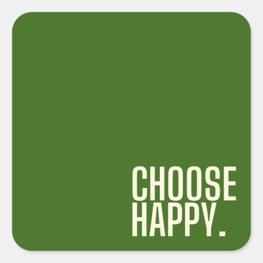 [happy]を選択シール スクエアシール (正面)