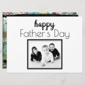 Happy アート Father's Dayフォトカード (正面/裏面)