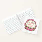 Happy エレガント Mother's Dayフローラ枠ノート ノートブック (内部)