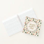 Happy エレガント Mother's Dayフローラ枠ノート ノートブック (内部)