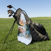 Happy カッコいい Faters Day Stepdad 3写真 ゴルフタオル (グリーン)