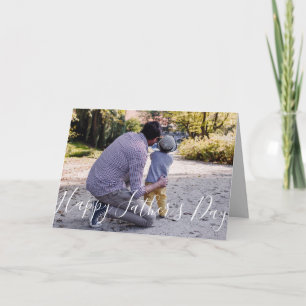 Happy カッコいい Father's Dayフォトカード カード