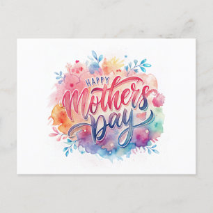 Happy カラフル Mother's Dayはがき シーズンポストカード