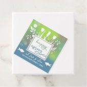 Happy カラフル Noroozモダン Letters魚の花 フェイバータグ (インサイチュ)