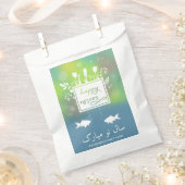 Happy カラフル Noroozモダン Letters魚の花 フェイバーバッグ (クリップ留めされた状態)