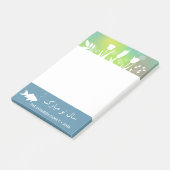 Happy カラフル Noroozモダン Letters魚の花 ポストイット (アングル)