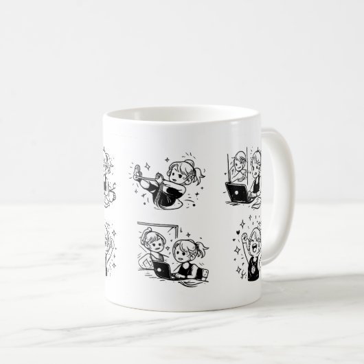 happy コーヒーマグカップ (正面右)