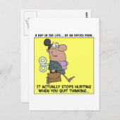 Happy ストップ Employees考えの ポストカード (正面/裏面)