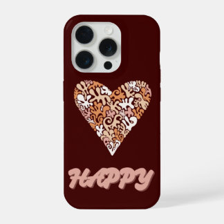 HAPPY スマホケース iPhone 15 PROケース