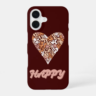 HAPPY スマホケース iPhone 16ケース