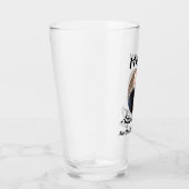 Happy パーソナライズされた Anniversaryモダン写真 タンブラーグラス (右)