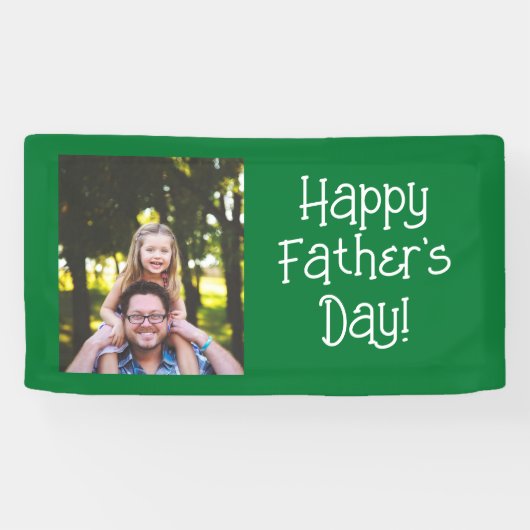 Happy パーソナライズされた Father's Dayの写真 横断幕 (横)