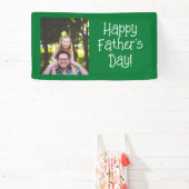Happy パーソナライズされた Father's Dayの写真 横断幕 (インサイチュ)