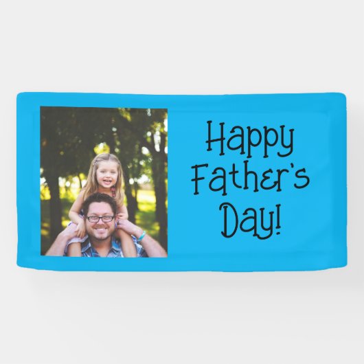 Happy パーソナライズされた Father's Dayの写真 横断幕 (横)