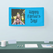 Happy パーソナライズされた Father's Dayの写真 横断幕 (トレードショー)
