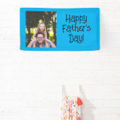 Happy パーソナライズされた Father's Dayの写真 横断幕 (インサイチュ)