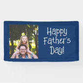 Happy パーソナライズされた Father's Dayの写真 横断幕 (横)