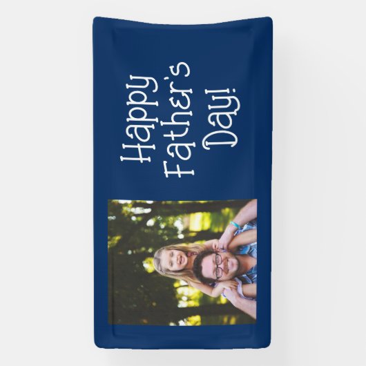 Happy パーソナライズされた Father's Dayの写真 横断幕 (縦)