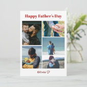 Happy パーソナライズされた Father's Day Card with Photo シーズンカード (スタンド正面)