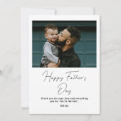 Happy パーソナライズされた Father's Day Card with Photo シーズンカード (正面)