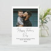 Happy パーソナライズされた Father's Day Card with Photo シーズンカード (スタンド正面)