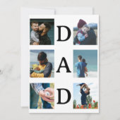 Happy パーソナライズされた Father's Day Card with Photo シーズンカード (正面)