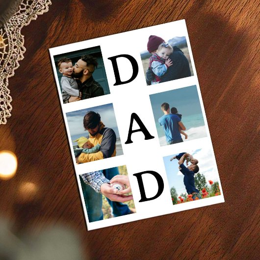 Happy パーソナライズされた Father's Day Card with Photo シーズンカード