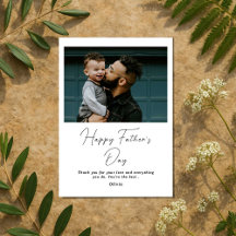 Happy パーソナライズされた Father's Day Card with Photo