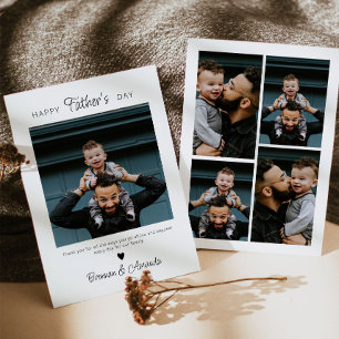 Happy パーソナライズされた Father's Day Card with Photo 招待状