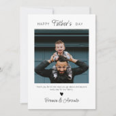 Happy パーソナライズされた Father's Day Card with Photo 招待状 (正面)