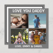 Happy パーソナライズされた Father's Day Love You写真 (正面/裏面)