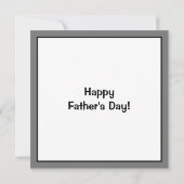 Happy パーソナライズされた Father's Day Love You写真 (裏面)
