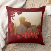 Happy パーソナライズされた Valentines's Dayの写真 クッション (ブランケット)