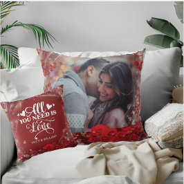 Happy パーソナライズされた Valentines's Dayの写真 クッション