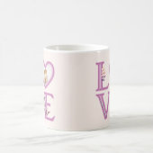 Happy パーソナライズされた Valentines's Dayの写真 コーヒーマグカップ (中央)