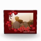 Happy パーソナライズされた Valentines's Dayの写真 フォトブロック (正面)