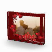 Happy パーソナライズされた Valentines's Dayの写真 フォトブロック (右)